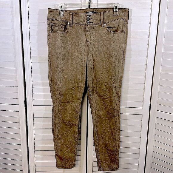 Torrid Jeggings Size 18 Python Super Soft Skinny High Rise - Picture 5 of 16